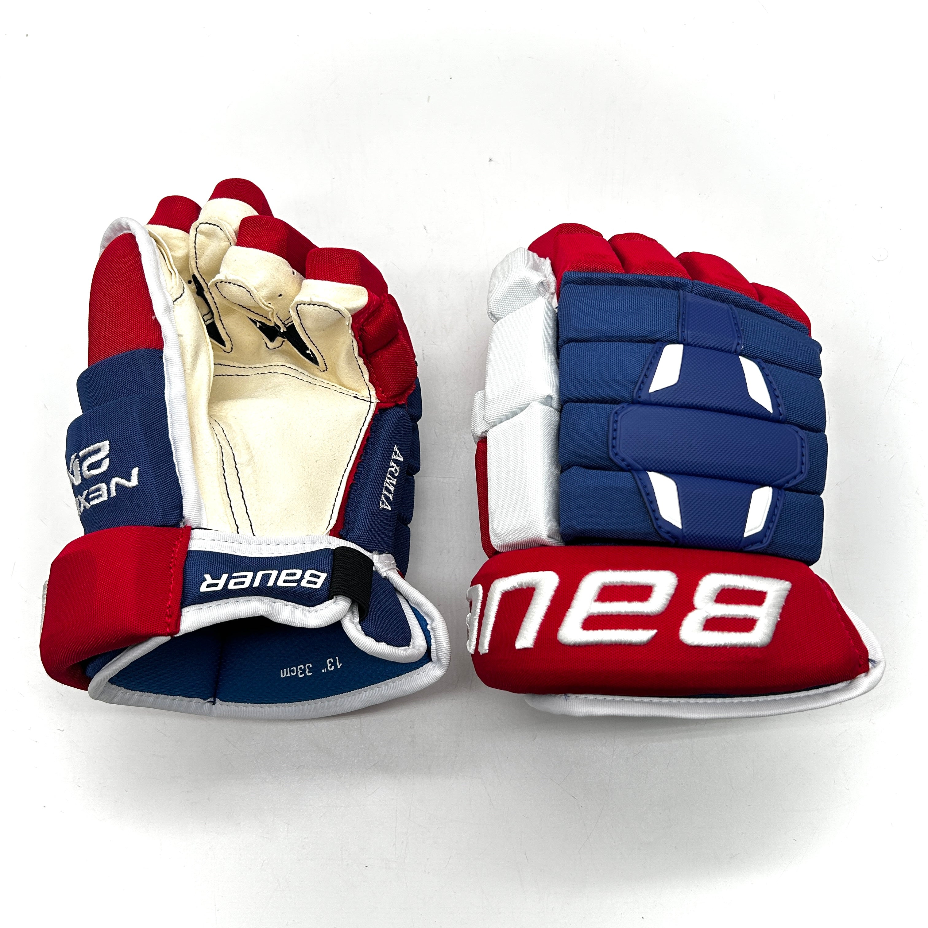 Bauer Nexus 2N - NHL Pro Stock Gloves - Joel Armia (Blue/Red/White)